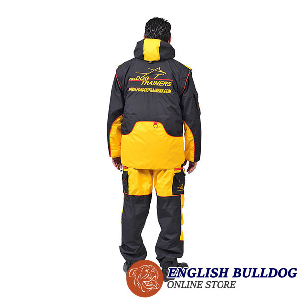 Membrane Material Dog Training Bite Suit with Several Pockets
