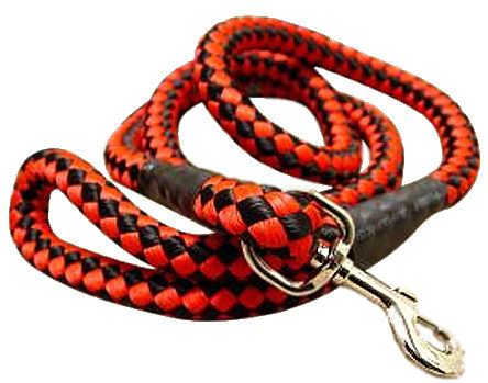 5 foot Round Nylon Leash With Brass Snap for English Bulldog